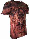 XTREME COUTURE by AFFLICTION Men T-Shirt POWER SLAVE Cross Tattoo Biker Gym $40