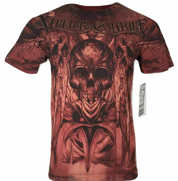 XTREME COUTURE by AFFLICTION Men T-Shirt POWER SLAVE Cross Tattoo Biker Gym $40