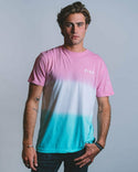 Tye Die DIBS Mens T-Shirt STRIPER street Wear Premium fabric Made in USA Skate