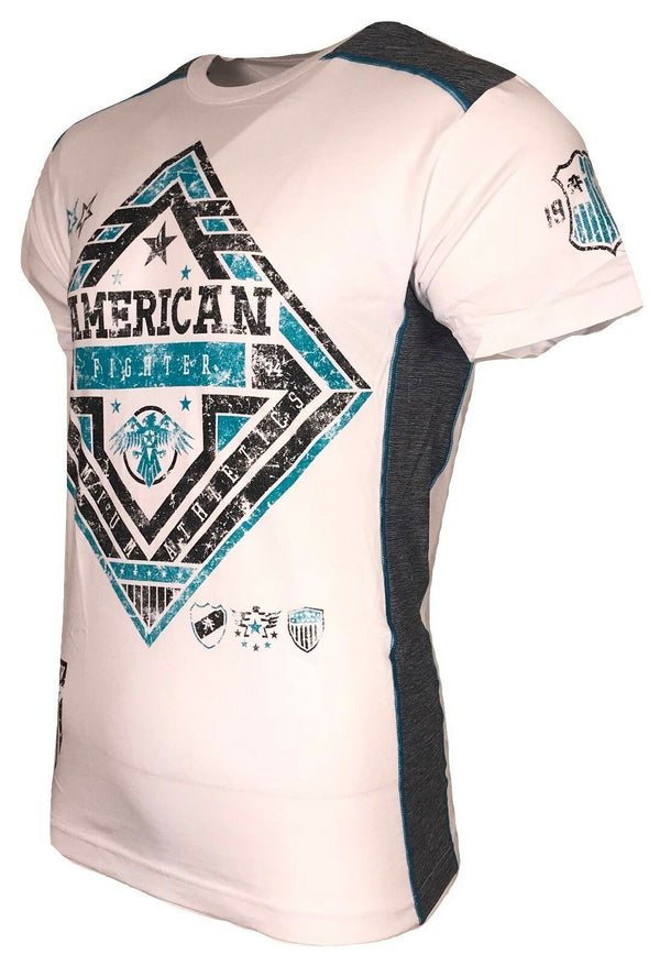 AMERICAN FIGHTER Mens T-Shirt HILLSDALE Premium Athletic Biker MMA Gym 4A