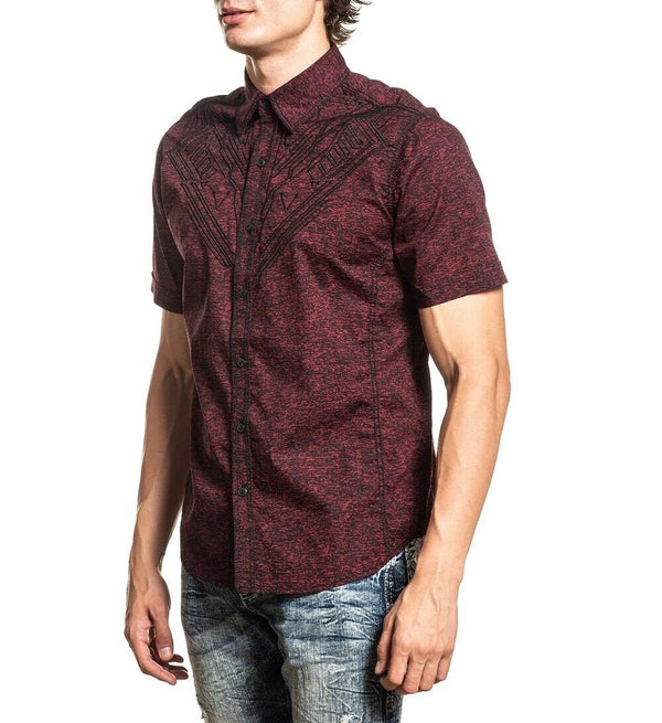 AMERICAN FIGHTER Men's Button Down Shirt TOLLERATE