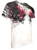ARCHAIC by AFFLICTION Men's T-Shirt Skulls Crushers Cross Wings MMA Biker