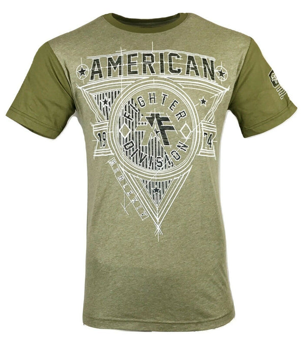 AMERICAN FIGHTER Mens T-Shirt SIENA HEIGHTS Athletic Biker COLORS Gym 20