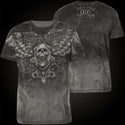 XTREME COUTURE by AFFLICTION Men T-Shirt IMPERIAL DEATH Skulls Biker
