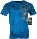 XTREME COUTURE by AFFLICTION Men T-Shirt WANTED MAN Wing Biker MMA Gym S-3X