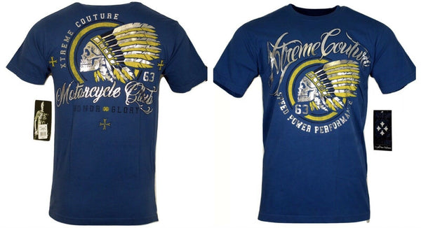 XTREME COUTURE by AFFLICTION Men T-Shirt TOMAHAWK CHOPPER Biker MMA GYM L-4X