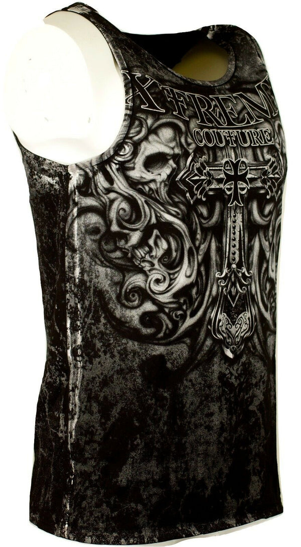 XTREME COUTURE by AFFLICTION Men's T-Shirt HADES TANK Black Wing Biker S-5XL