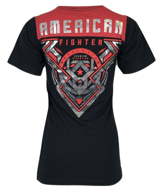 AMERICAN FIGHTER Womens T-Shirt FLAGSTAFF Athletic Black Biker Gym MMA 22A