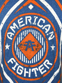 AMERICAN FIGHTER Mens T-Shirt MACON 50/50 Athletic Biker Gym Blue S-3XL 32A