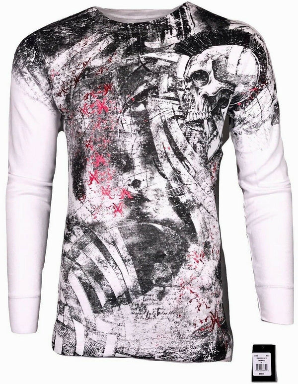 Xtreme Couture by Affliction Men's Thermal Shirt Bravado Biker MMA