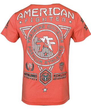 AMERICAN FIGHTER Mens T-Shirt MASSACHUSETTS  Premium Athletic Biker MMA 19A