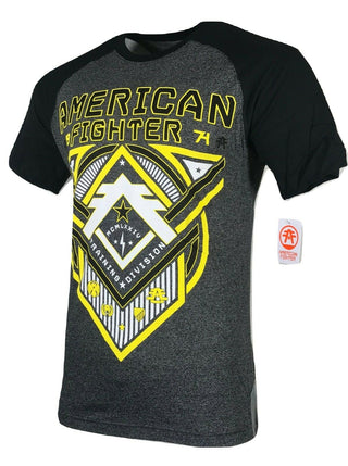 AMERICAN FIGHTER Mens T-Shirt ROOSEVELT Premium BLACK Athletic Gym 24