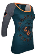 AMERICAN FIGHTER Women's T-Shirt RICHMOND Athletic Black Biker