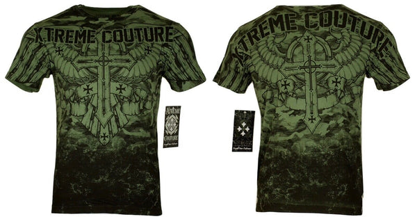 Xtreme Couture By Affliction Men's T-Shirt LOST SOLDIER Biker MMA