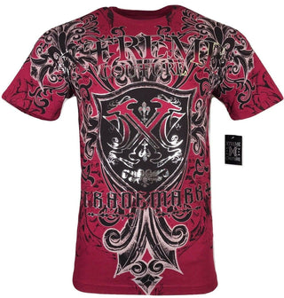 XTREME COUTURE by AFFLICTION Men T-Shirt LIBERTARIAN Cross Tattoo Biker Gym