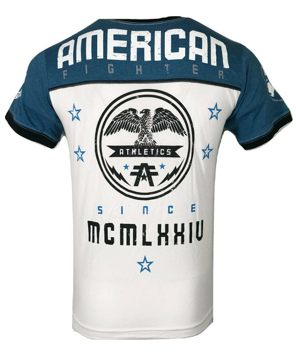 AMERICAN FIGHTER Mens T-Shirt ROLLINS Athletic Training Biker MMA Gym 4A