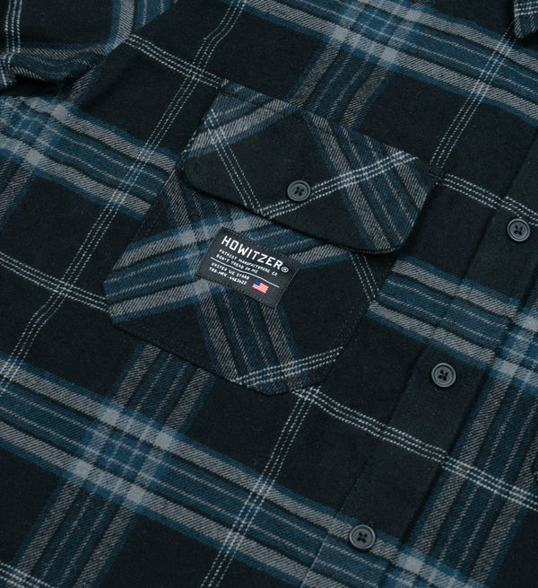 Howitzer Style Men's Button Down Flannel Armaments Military Grunt MFG