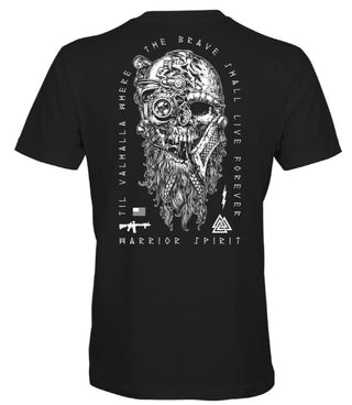 Howitzer Style Men's T-Shirt VALHALLLA WARRIOR Military Grunt MFG