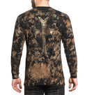 AFFLICTION FOREVER LASTING Men's L/S Thermal Black Lava Wash