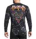 AFFLICTION DYSMORPHIA Men's L/S T-SHIRT Black Biker