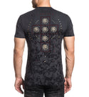 AFFLICTION Men's T-Shirt S/S FOREVER CROSS Tee Black Label Biker