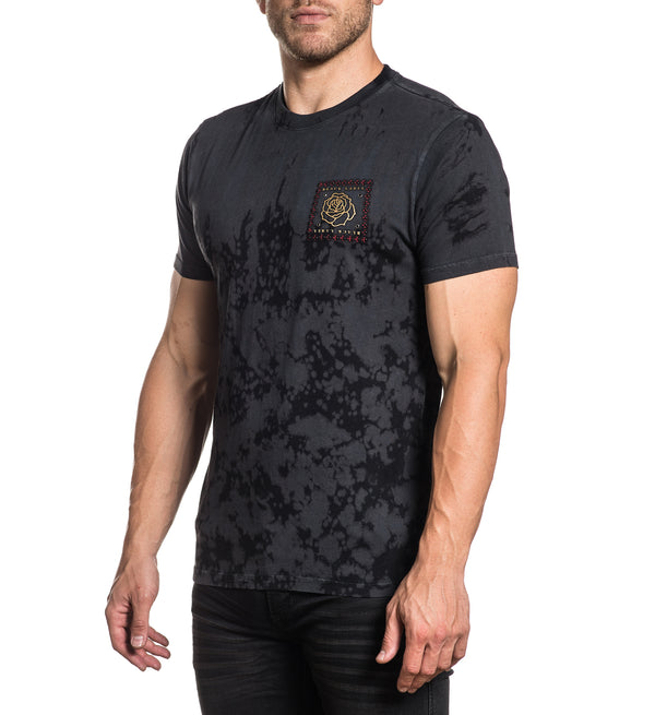 AFFLICTION Men's T-Shirt S/S FOREVER CROSS Tee Black Label Biker