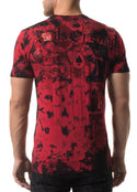 Affliction Men's T-shirt DARK SERPENT Biker Red