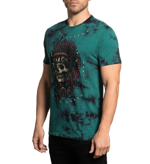 AFFLICTION Men's T-Shirt S/S SNAKE CHARMER Black Label Biker MMA