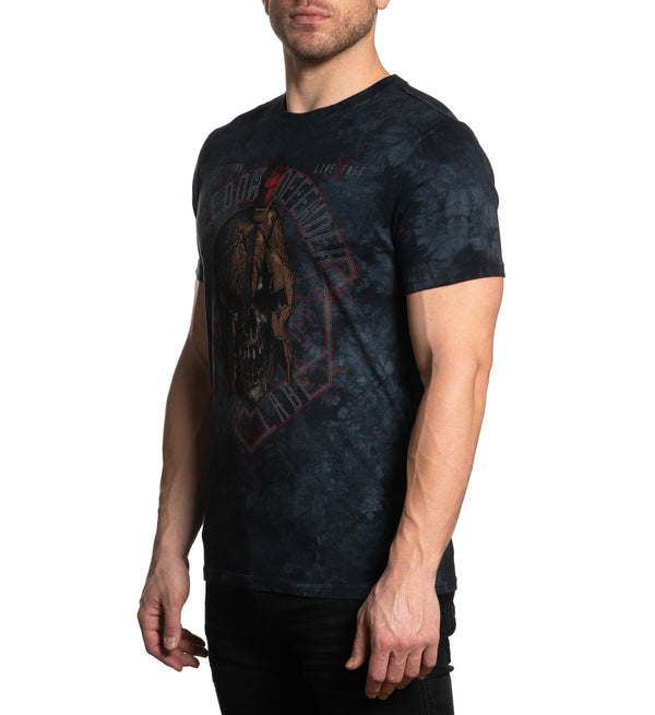 AFFLICTION FD HOPLITE Men's S/S T-shirt Grey