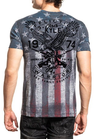 AFFLICTION Men's T-Shirt S/S CK FREEDOM Premium Black Label Biker