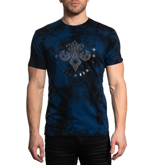 AFFLICTION Men's T-Shirt S/S ROYAL PURITY Premium Black Label Biker MMA