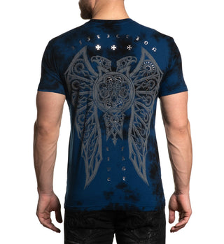 AFFLICTION Men's T-Shirt S/S ROYAL PURITY Premium Black Label Biker MMA