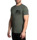 AFFLICTION FD NOWHERE Men's S/S Military Green