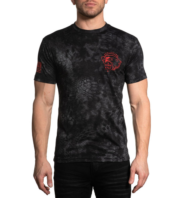 AFFLICTION Men's T-Shirt S/S CK EAGLES DAR Premium Black Label Biker