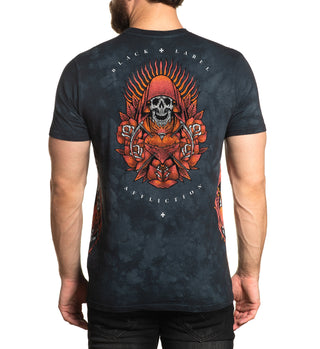 AFFLICTION SACRED EARTH Men's S/S  T-shirt Grey