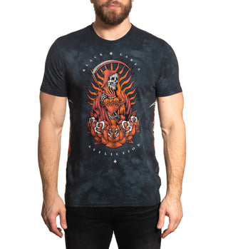 AFFLICTION SACRED EARTH Men's S/S  T-shirt Grey