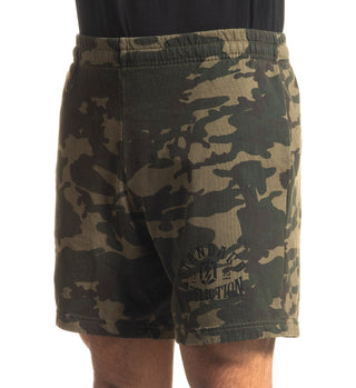 Affliction Men's Sweat short STANDARD Athletic shorts Camo Biker