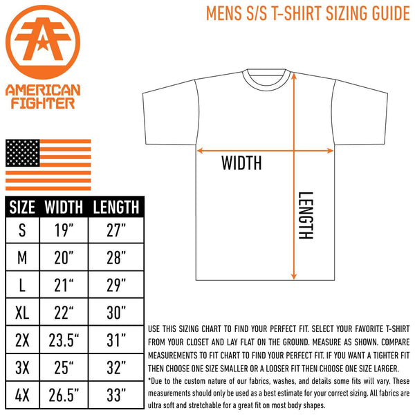 AMERICAN FIGHTER Men's T-Shirt S/S CRESTWOOD Athletic MMA
