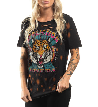 Affliction Women's T-Shirt Rock The Tigers Storm