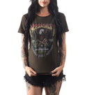 Affliction Women's T-Shirt Ac High Speed Glory