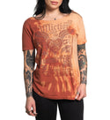 Affliction Women's T-Shirt Tragic Love Scoop Neck   ^