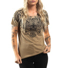 Affliction Women's T-Shirt Carvina Scoop Neck  ^