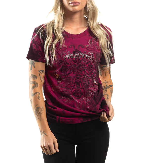 Affliction Women's T-Shirt Diamondhead ^