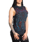 Affliction Women's T-Shirt Infernal Savagery Rawedge   ^