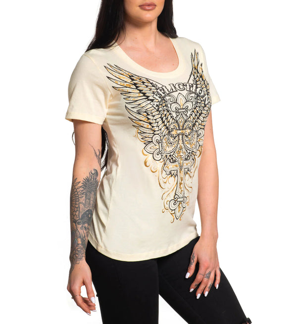 Affliction Women's T-Shirt Opus  ^