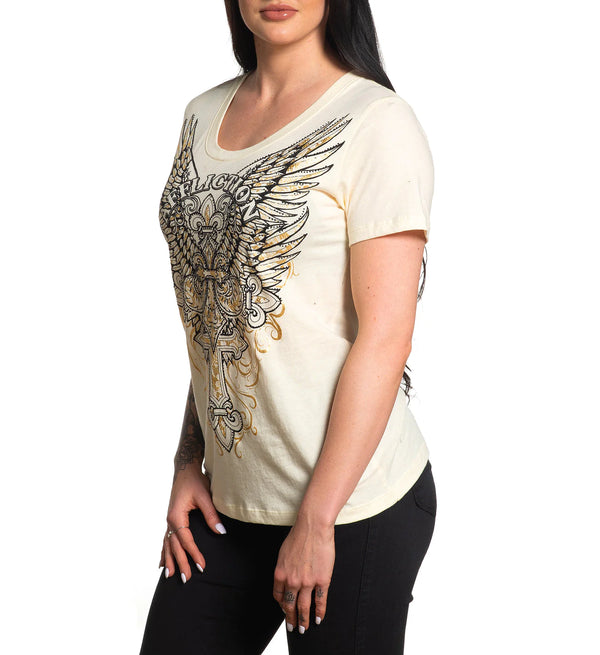 Affliction Women's T-Shirt Opus  ^
