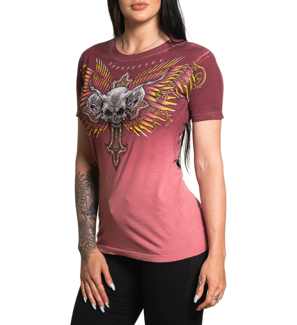 Affliction Women's T-Shirt Hyper Speed  ^