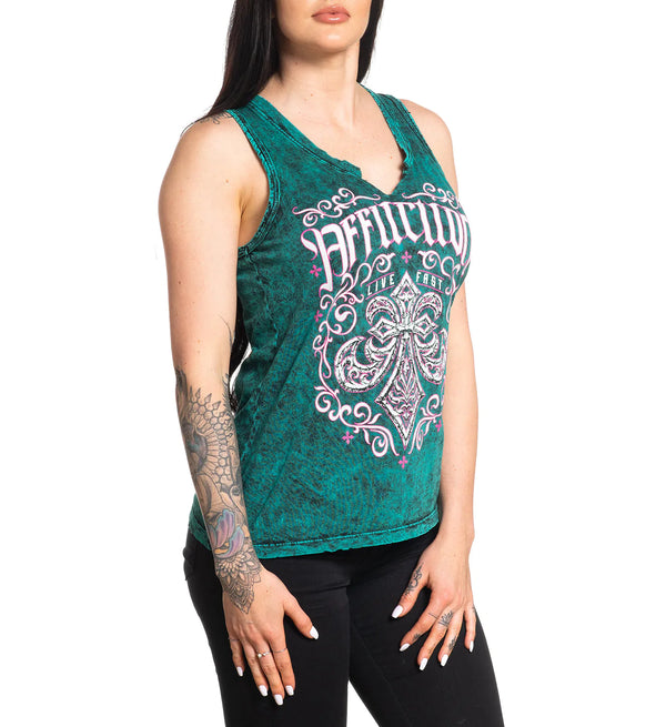 Affliction Women's T-Shirt Winter Epitaph Black ^