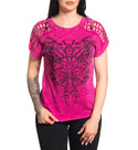 Affliction Women's T-Shirt Majestic Cross  ^