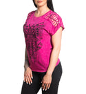 Affliction Women's T-Shirt Majestic Cross  ^